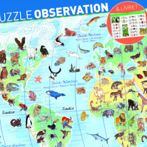 Les animaux du monde  100 pcs + livret