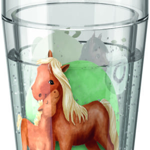 Gobelet scintillant Chevaux