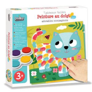 TABLEAU FACILES PEINTURE AU DOIGT LES ADORABLES COMPAGNONS